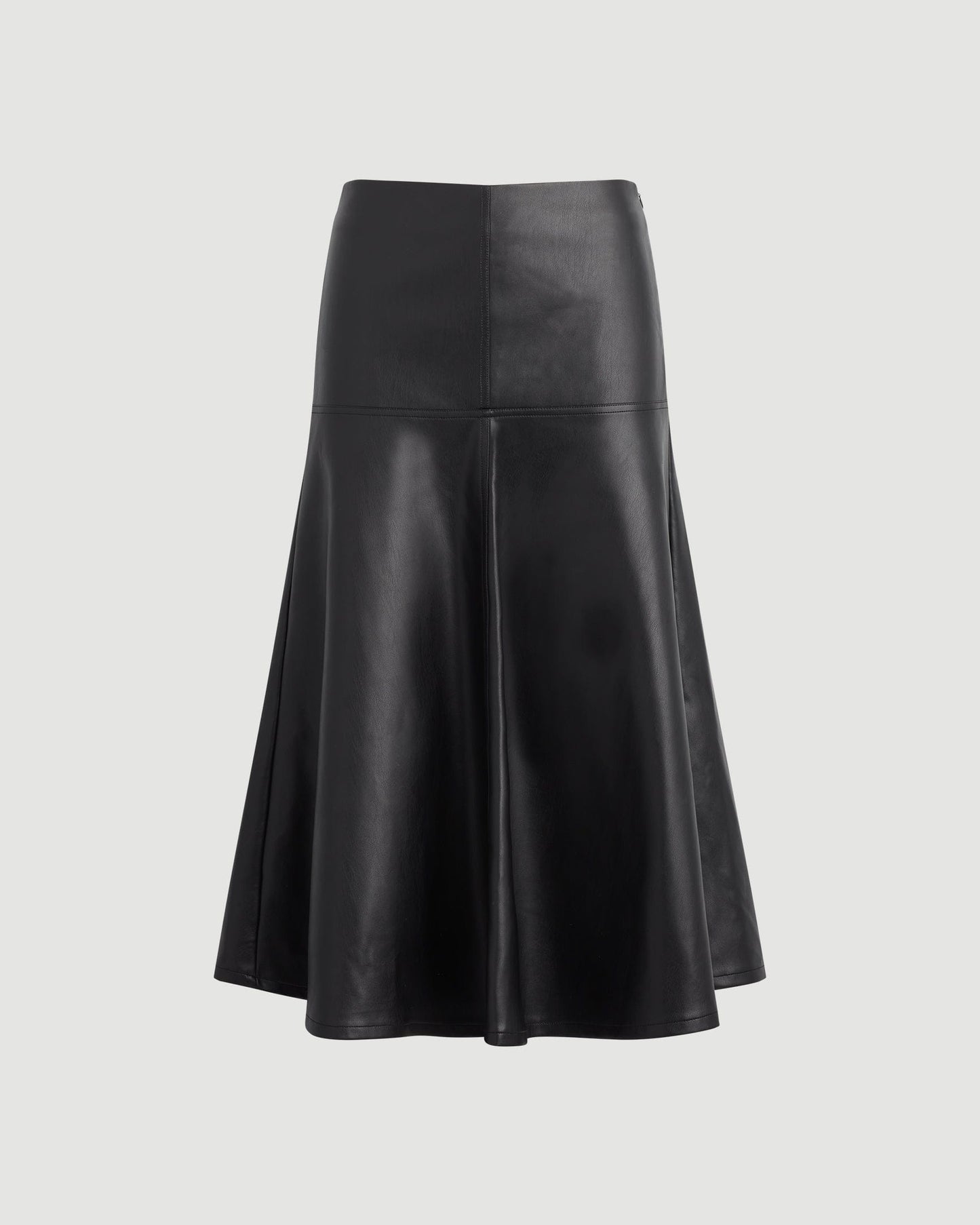 Harley A-Line Vegan Leather Skirt