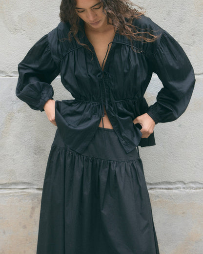 Bao Organic Cotton Drop-Waist Skirt