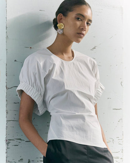 Roxanne Elasticated-Sleeve Blouse