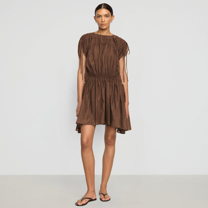 Akemi Tie-Shoulder Organic Cotton Dress