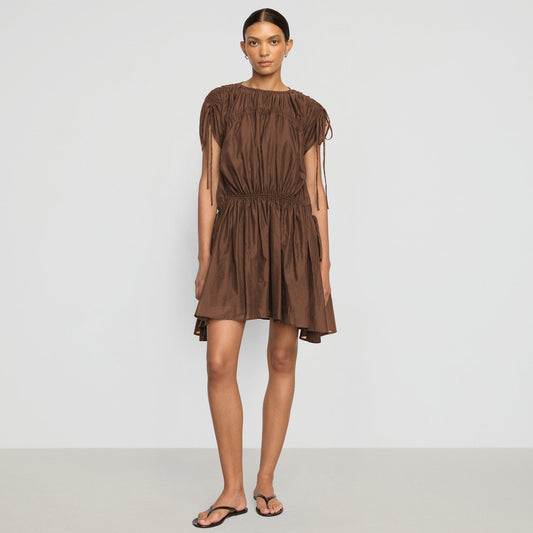 Akemi Tie-Shoulder Organic Cotton Dress