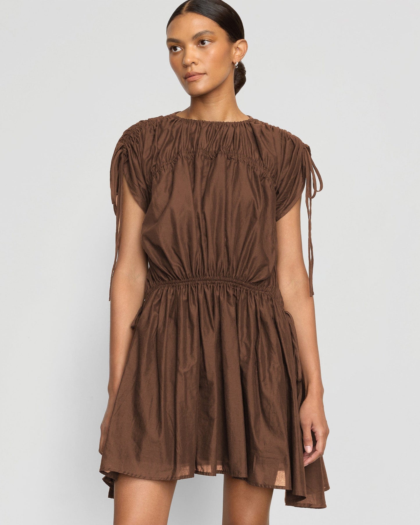 Akemi Tie-Shoulder Organic Cotton Dress