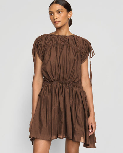 Akemi Tie-Shoulder Organic Cotton Dress