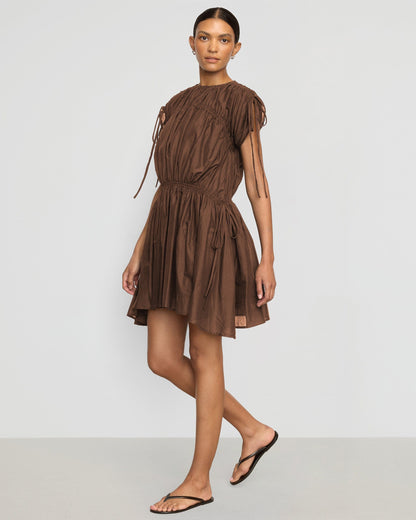 Akemi Tie-Shoulder Organic Cotton Dress