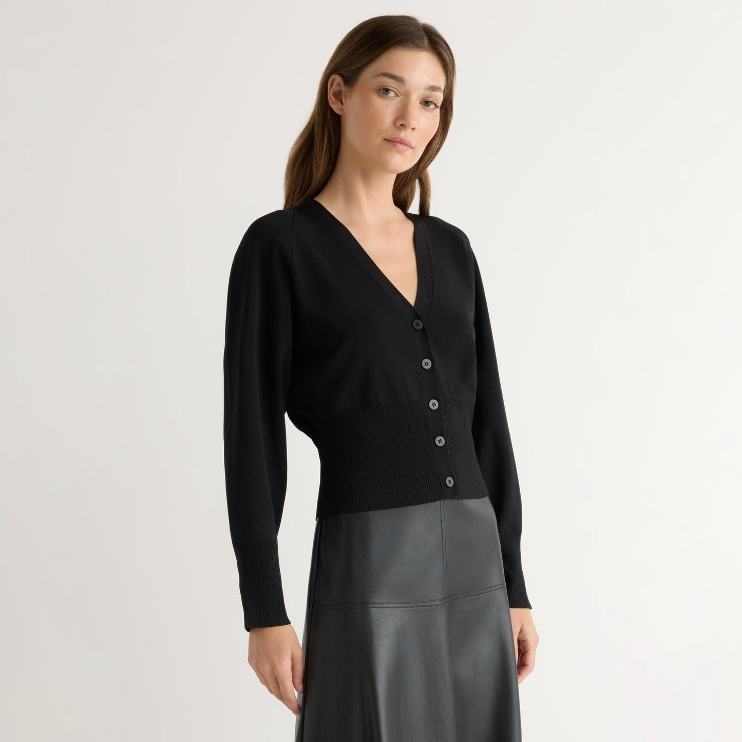 Carson Button-Front Cardigan