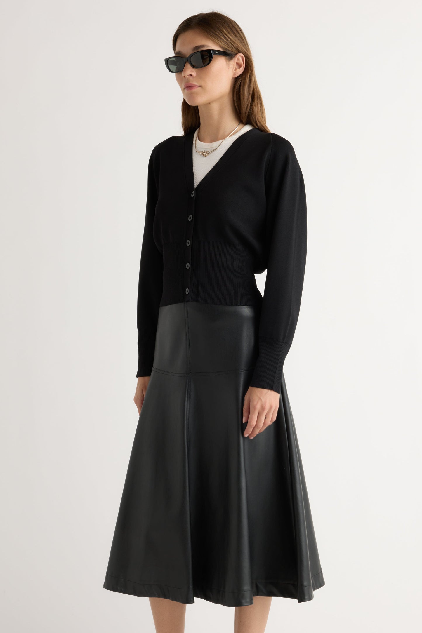 Carson Button-Front Cardigan