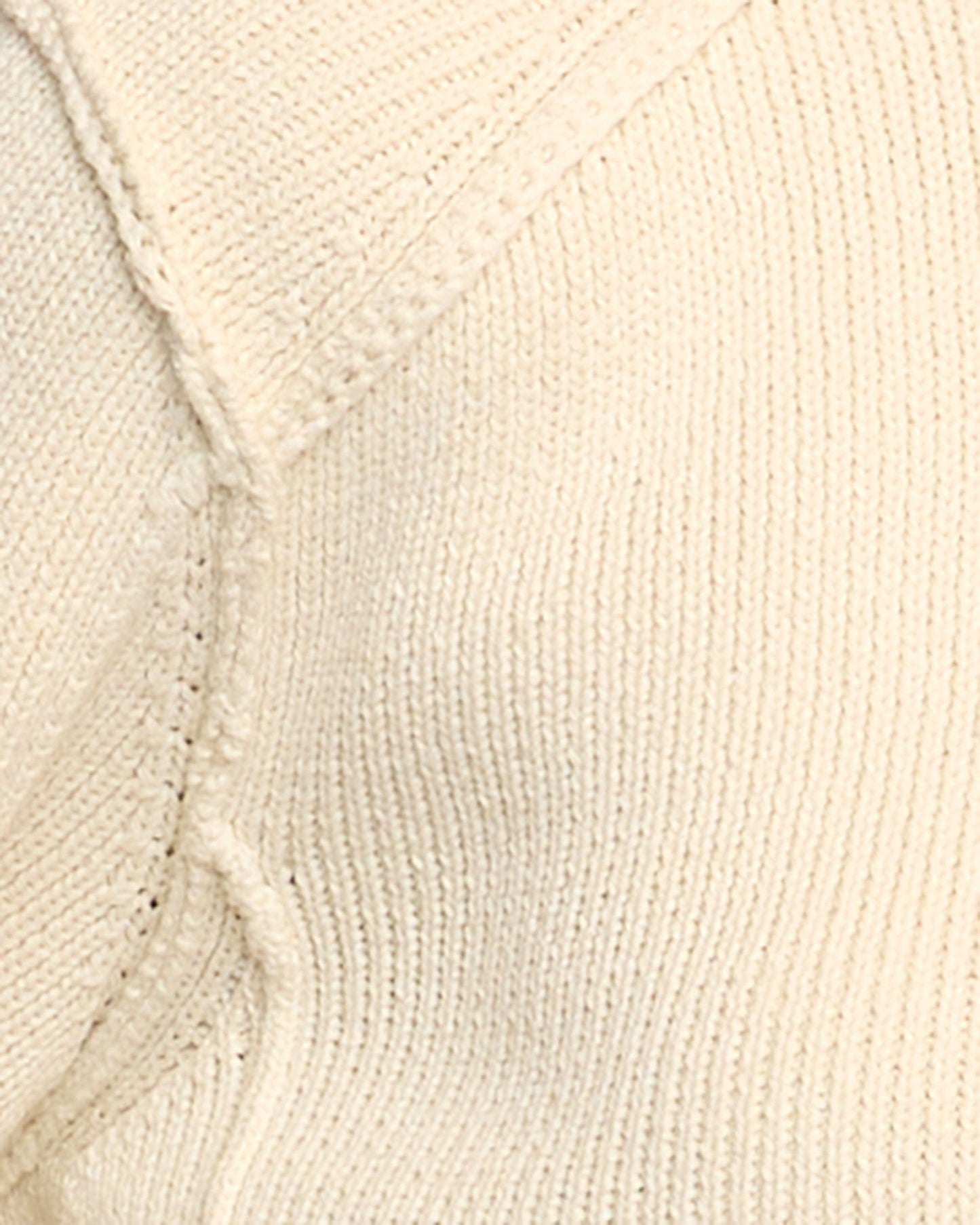 Clove Button Mock-Neck Knit Cardigan