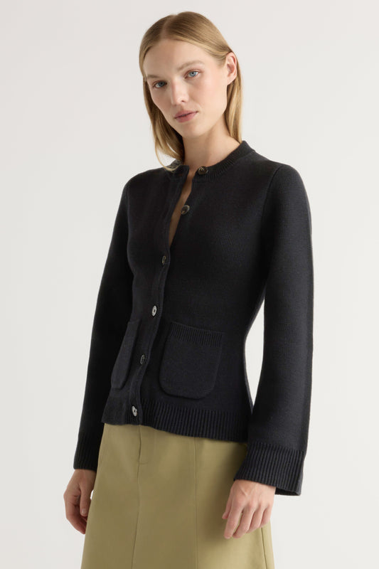 Eames Organic Cotton-Wool Cardigan