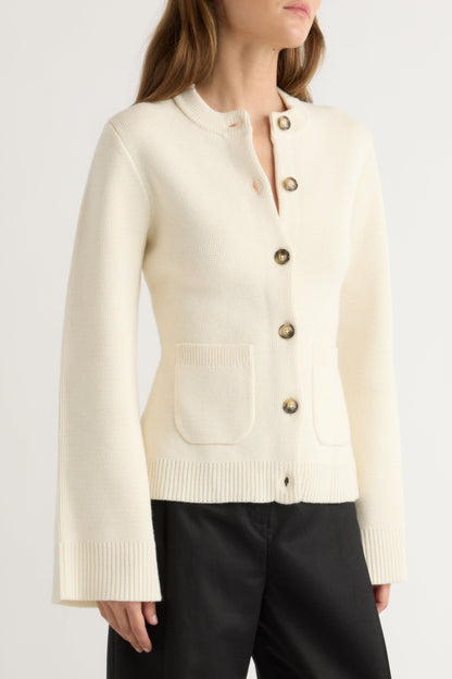 Eames Organic Cotton-Wool Cardigan
