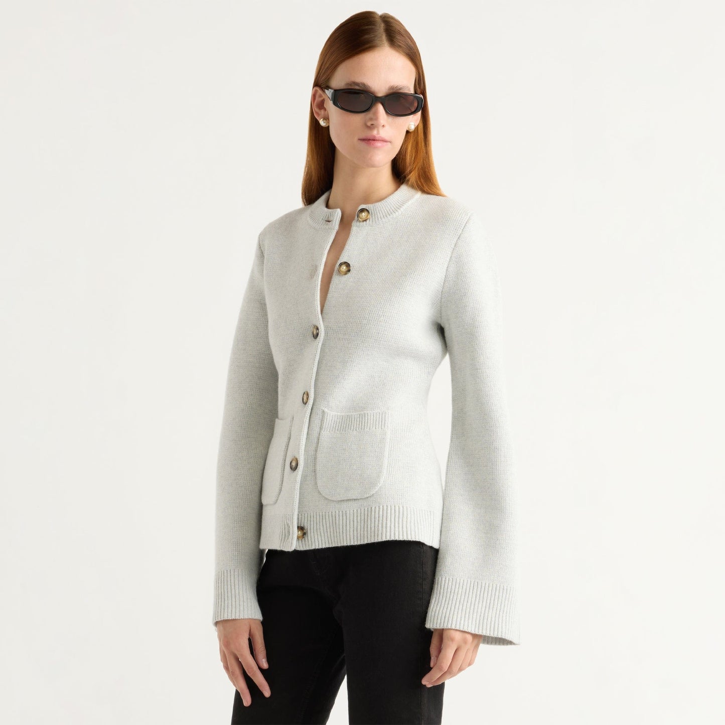 Eames Organic Cotton-Wool Cardigan
