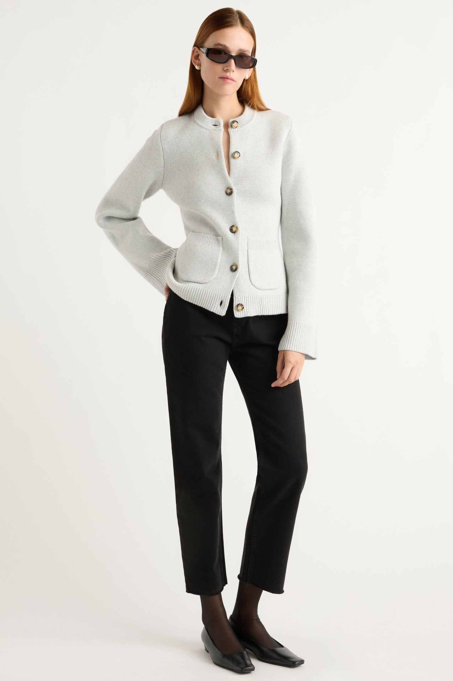 Eames Organic Cotton-Wool Cardigan