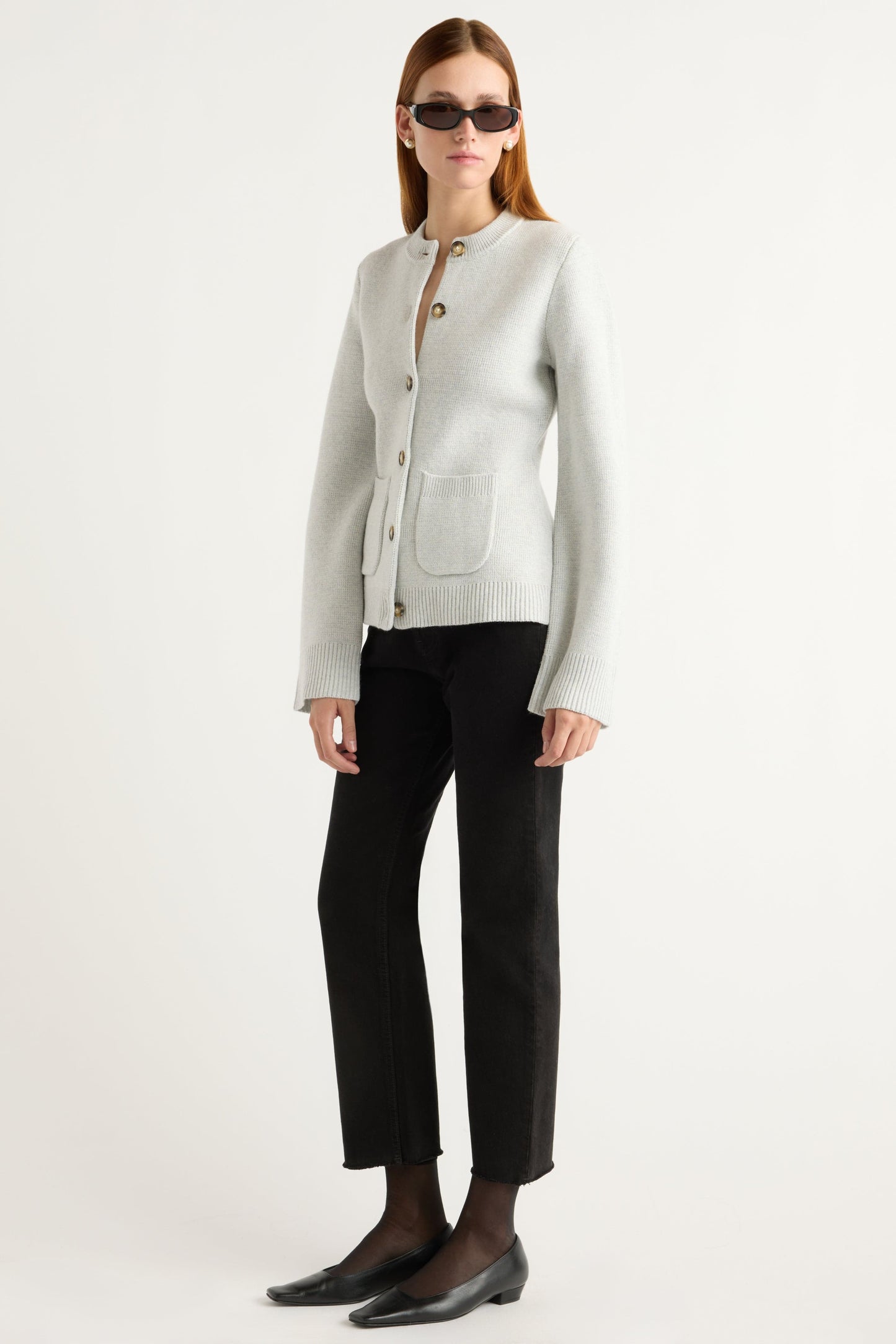 Eames Organic Cotton-Wool Cardigan