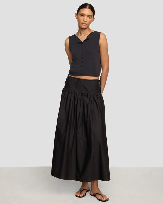 Bao Organic Cotton Drop-Waist Skirt