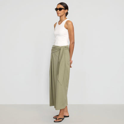 Elke Tie-Waist Maxi Skirt
