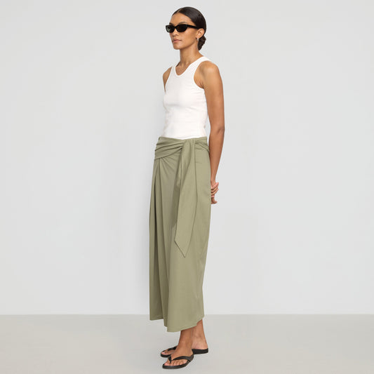 Elke Tie-Waist Maxi Skirt