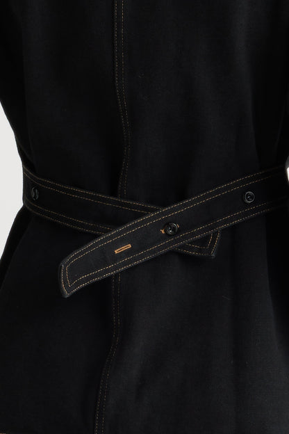 Emmett Structured-Sleeve Denim Jacket