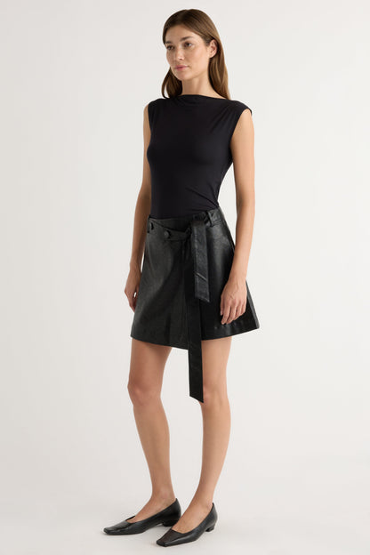 Esme Sleeveless Slit-Neck Tank