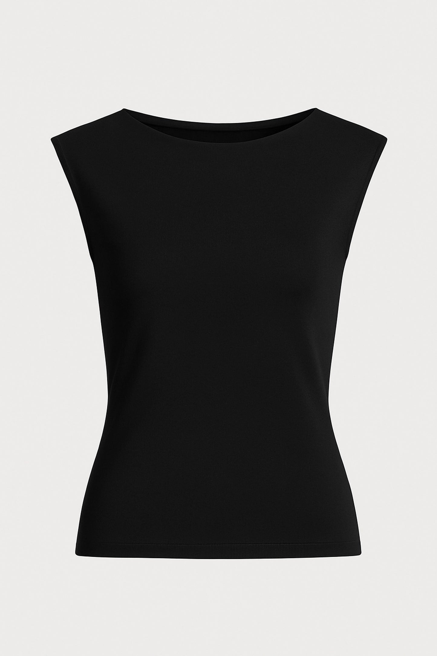 Esme Sleeveless Slit-Neck Tank