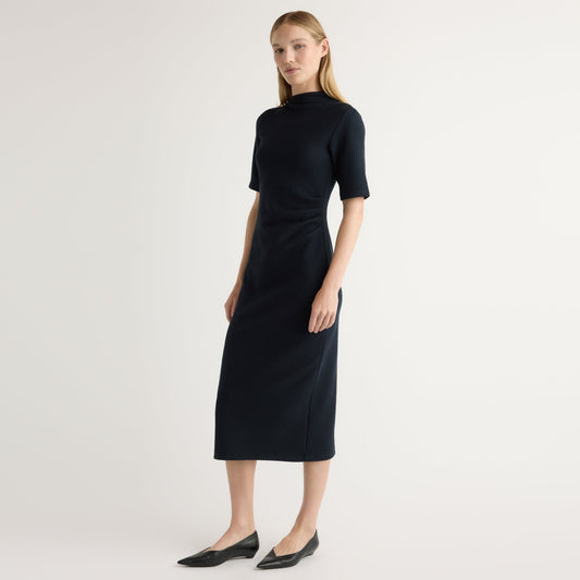 Evie Ribbed-Knit Jersey Dress