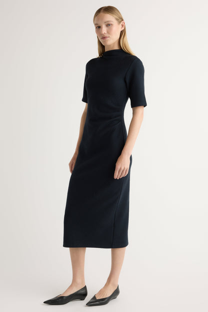 Evie Ribbed-Knit Jersey Dress