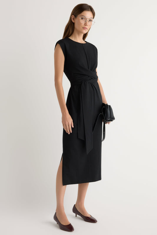 Fei Tie-Front Organic Cotton Dress