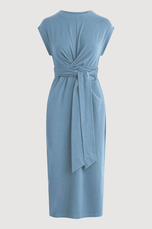 Fei Tie-Front Organic Cotton Dress (Petite)