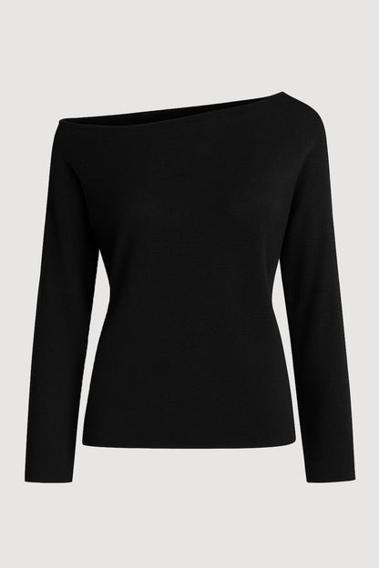 Hachi Tencel-Wool Off-Shoulder Sweater