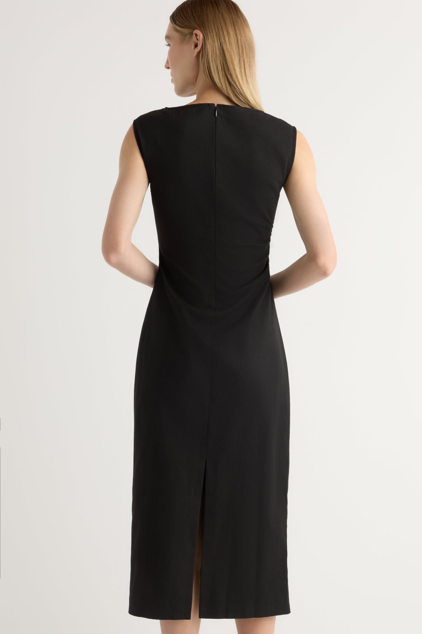 Inari Cotton Twill Boat-Neck Dress