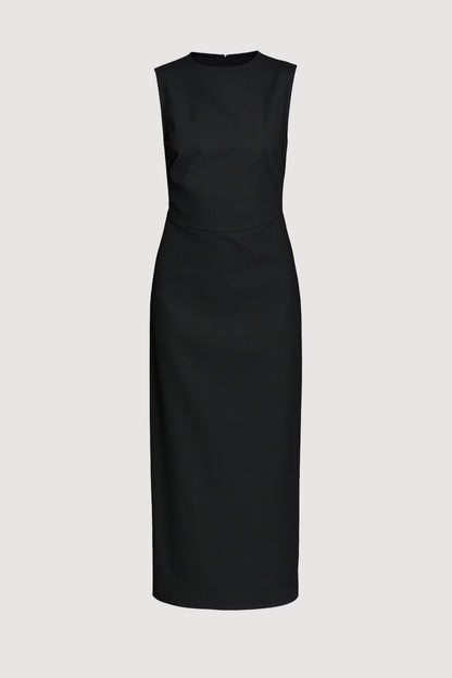 Inari Cotton Twill Boat-Neck Dress
