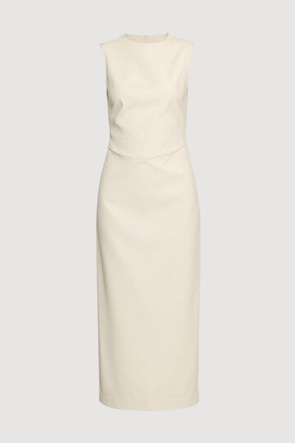 Inari Cotton Twill Boat-Neck Dress