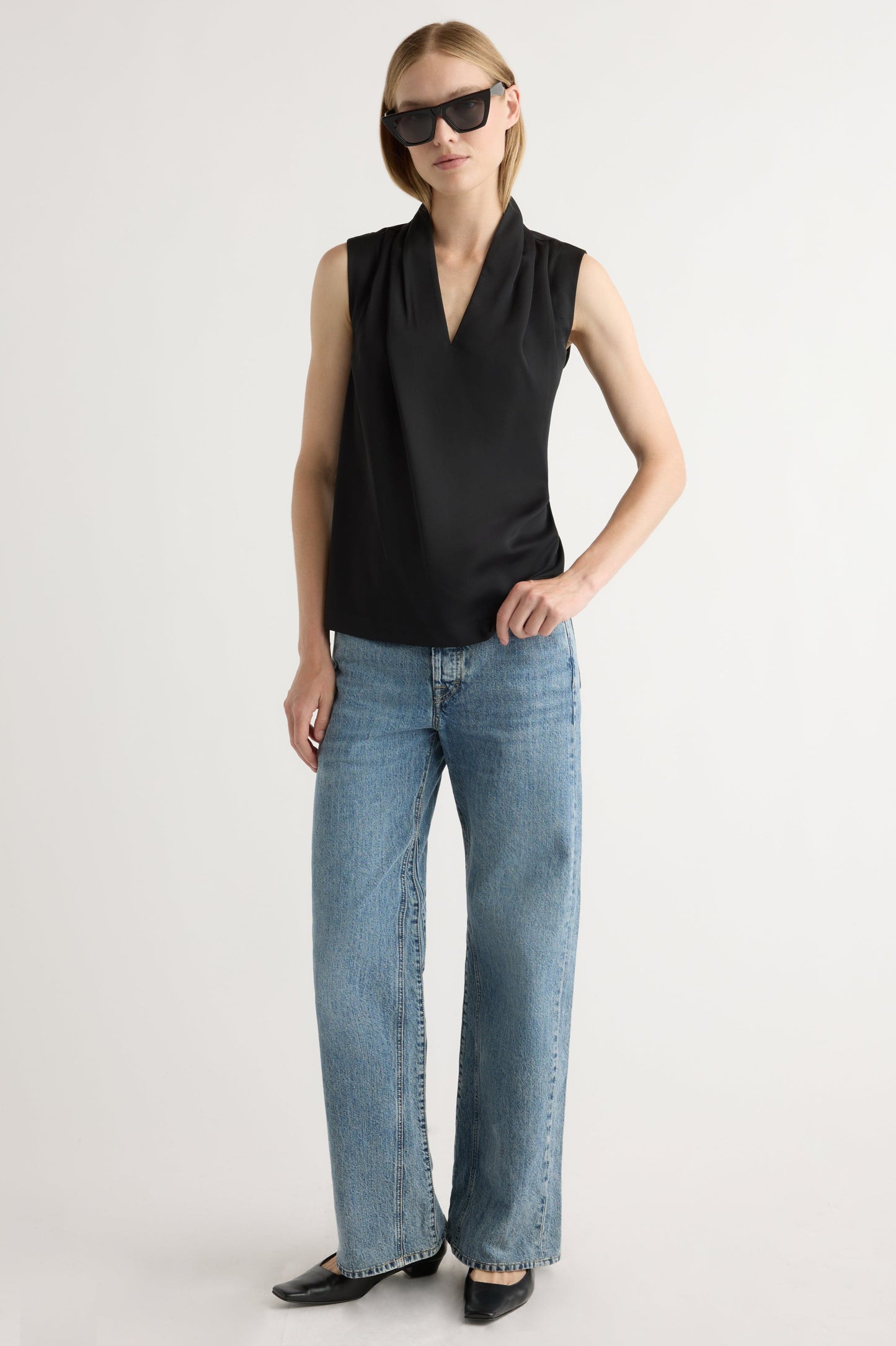 Jae V-Neck Sleeveless Blouse