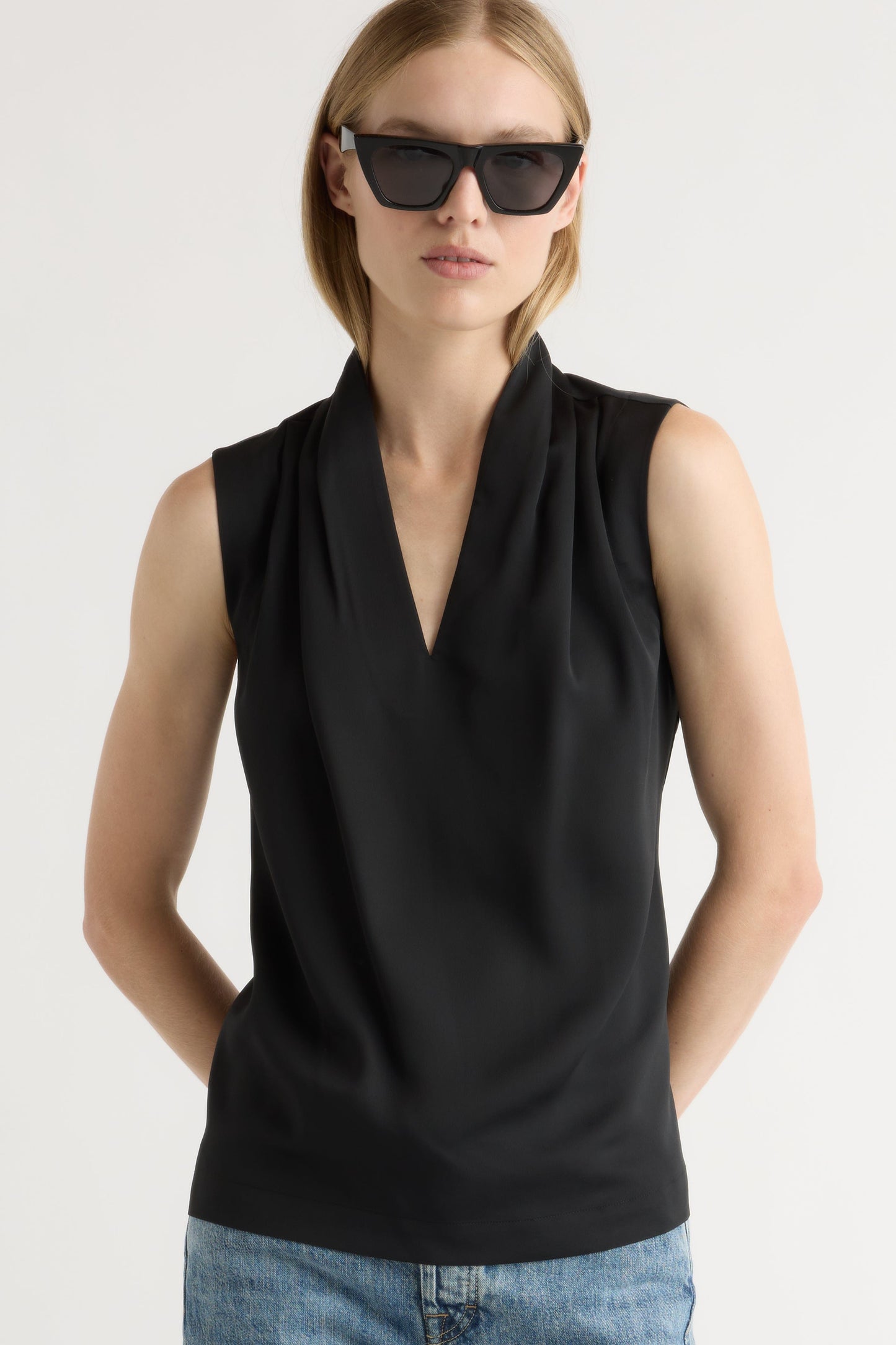 Jae V-Neck Sleeveless Blouse