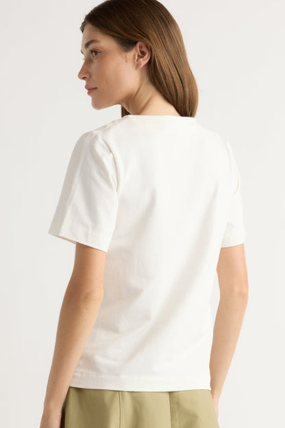 Kendra Organic Cotton Cowl-Neck Tee