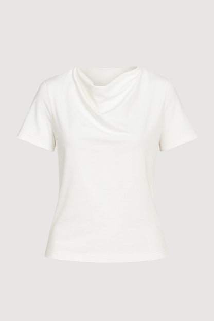 Kendra Organic Cotton Cowl-Neck Tee