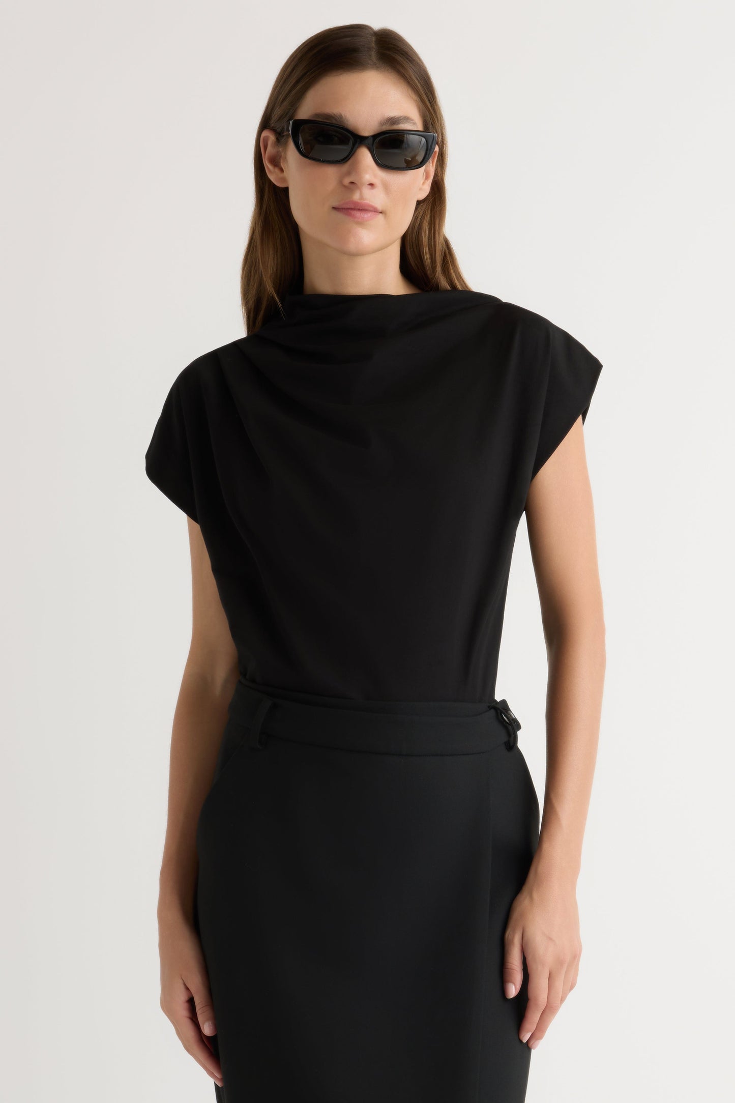 Kenny Asymmetric-Neck Tee