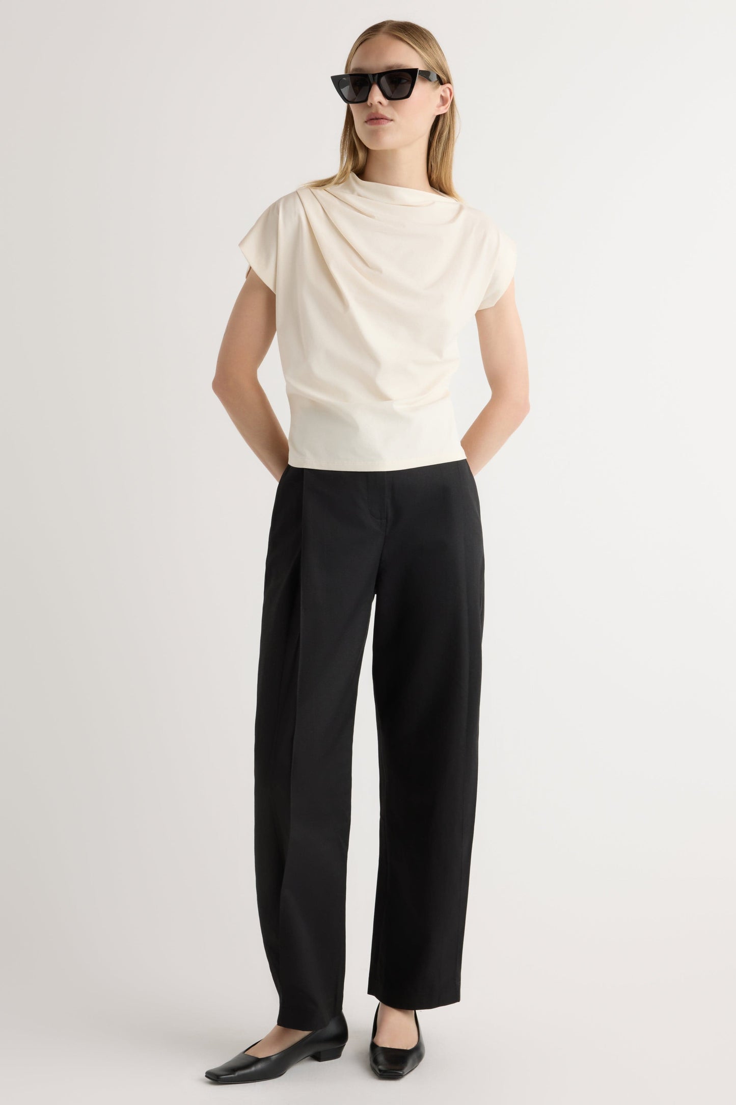 Kenny Asymmetric-Neck Tee