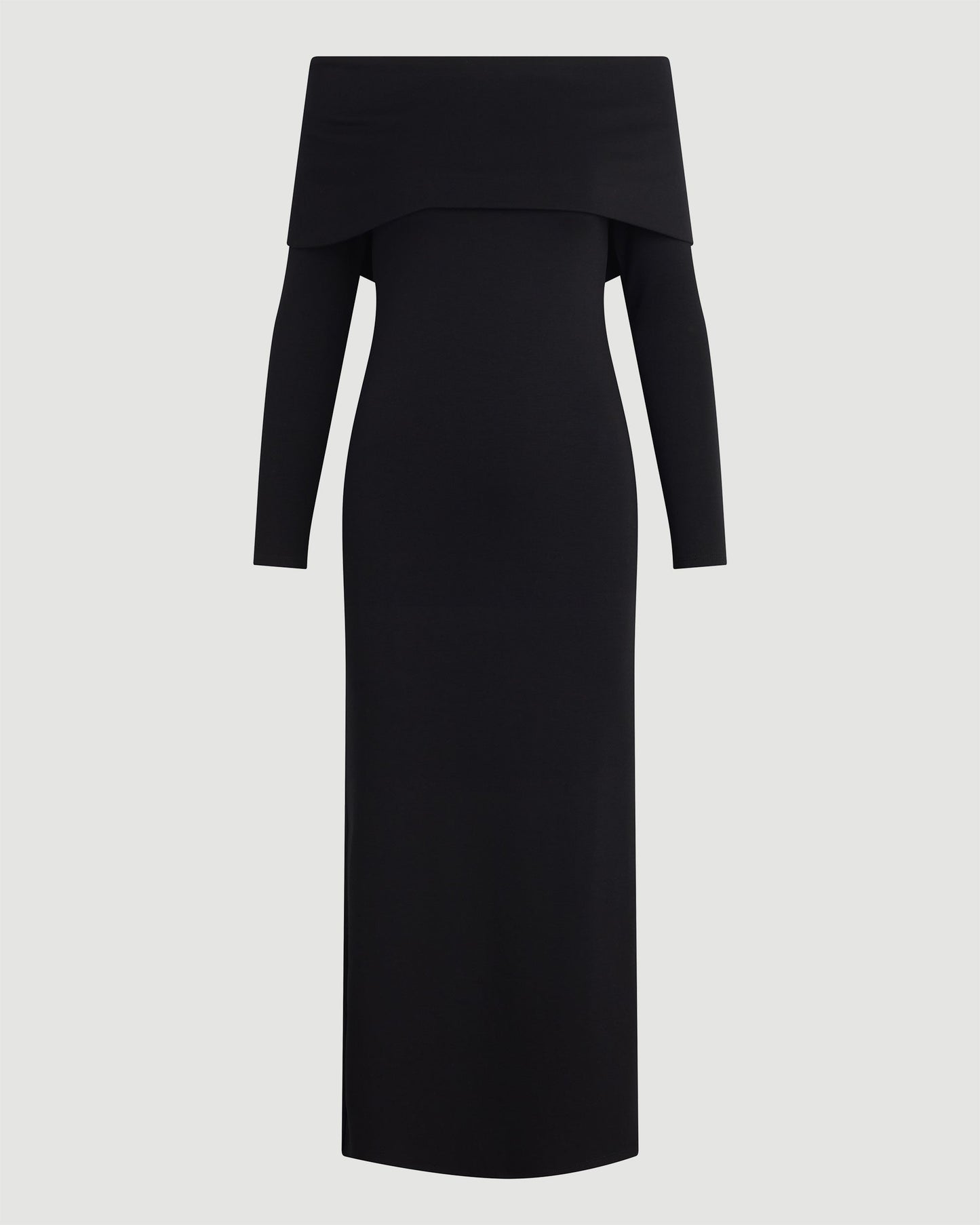 Morgan Split Foldover Jersey Dress