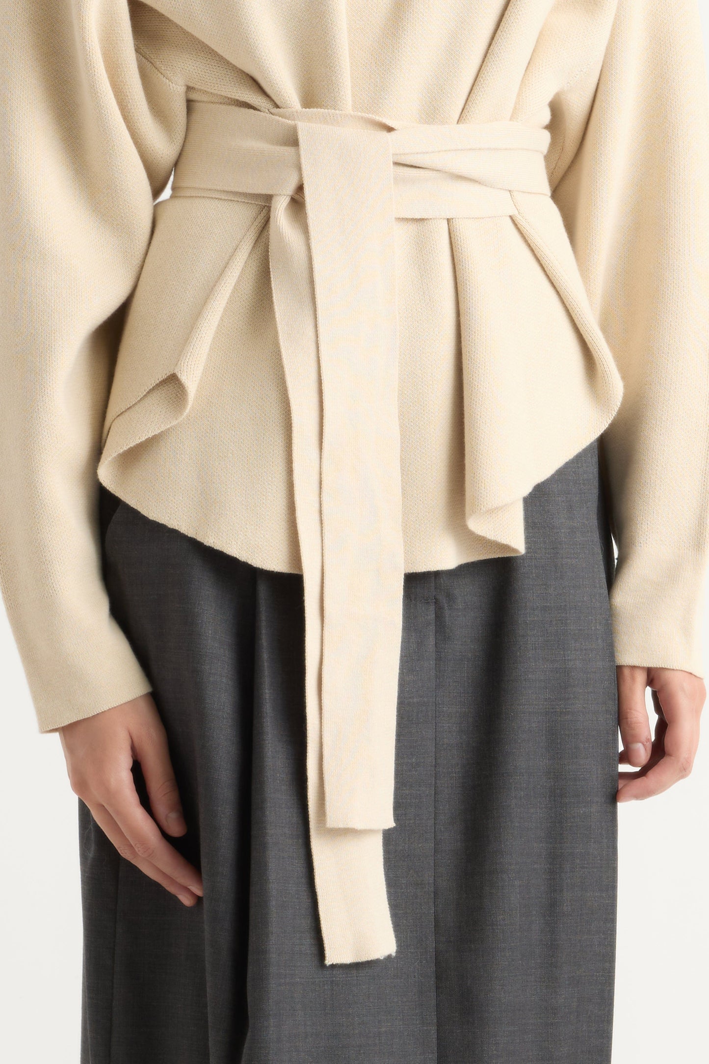 Nara Tie-Front Knit Sweater