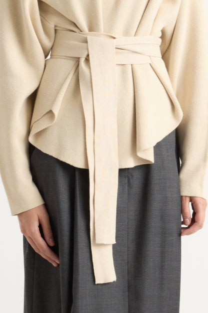 Nara Tie-Front Knit Sweater
