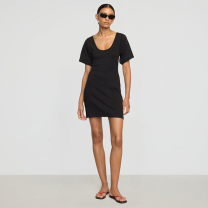 Rae Sculpted Scoop-Neck Mini Dress