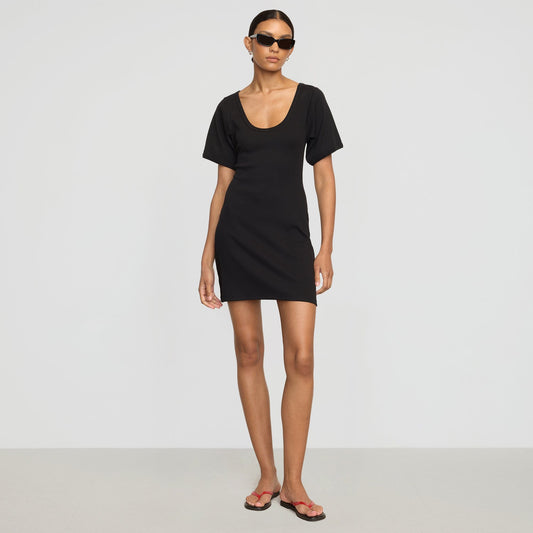 Rae Sculpted Scoop-Neck Mini Dress
