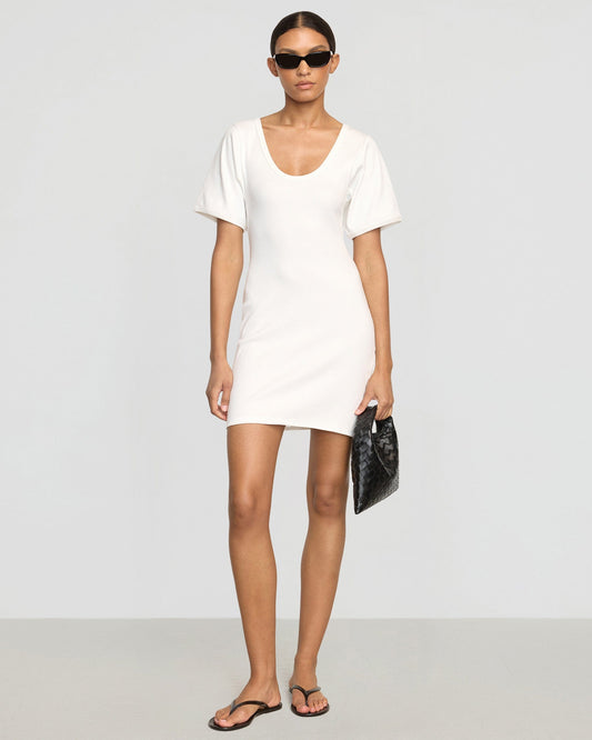 Rae Sculpted Scoop-Neck Mini Dress