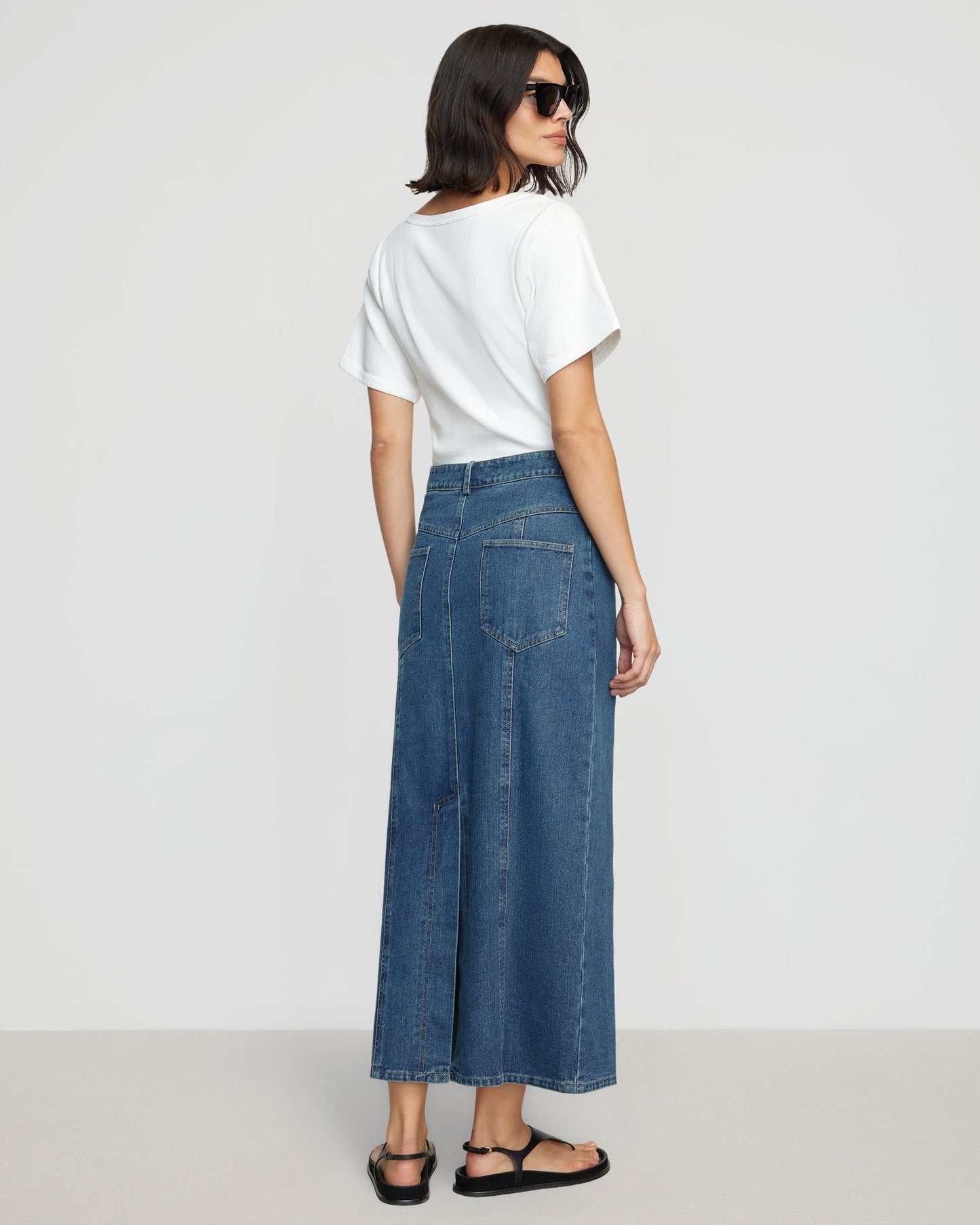 Renee Sculpted Scoop-Neck Tee