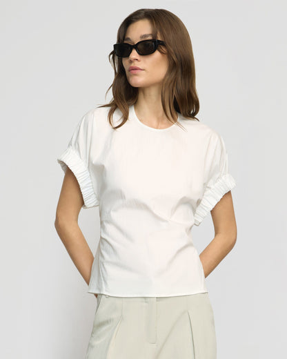 Roxanne Elasticated-Sleeve Blouse