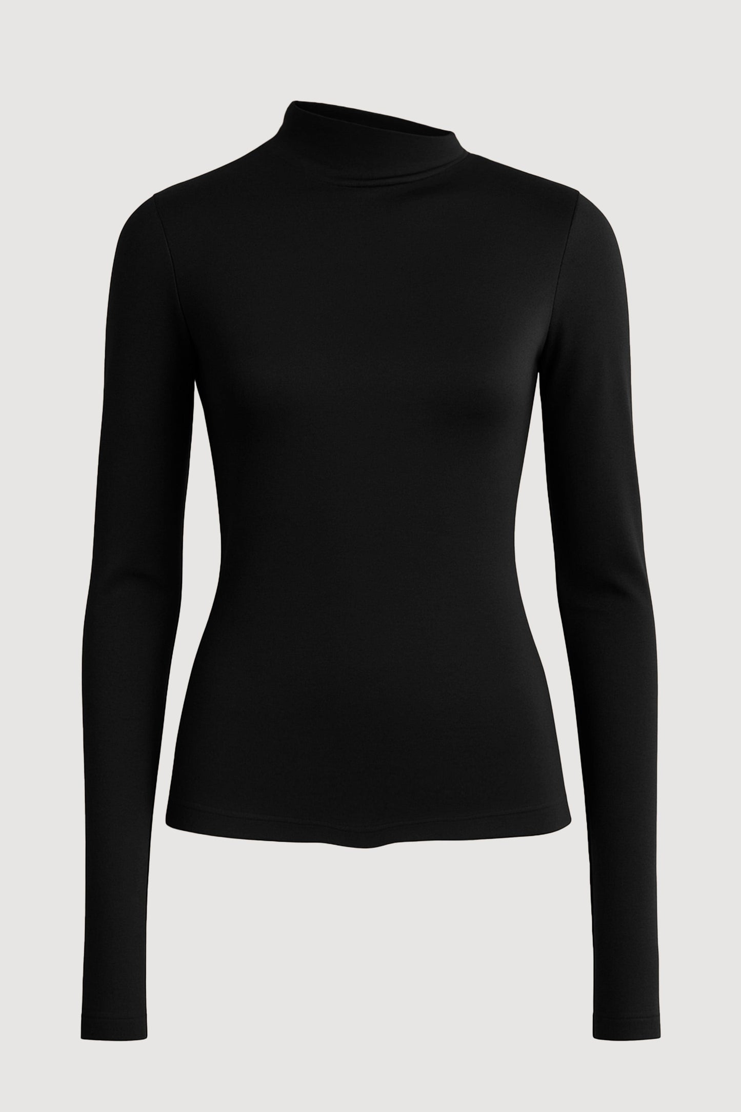 Vittoria Asymmetric-Neck Semi-Sheer Ruched Tee